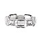 TRENDY EMERALD SQUARE CUT STONE STRETCH SLBY9860