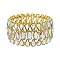 TRENDY GEOMETRIC CASTING STONE STRETCH BR SLBY9864