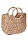 WOVEN TOTE STRAW HANDBAG