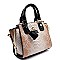 Snake Print Embossed Small Wing Satchel Mini Bag