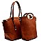 3S1251-LP Hardware Accent 3 in 1 Tote SET with Wallet