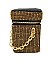 SPARKLING CHAIN LINK RHINESTONE CROSSBODY BAG