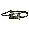 Trendy Rectangular Snake Print Fanny Pack