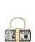 Round Stack Of Hundred Dollars Clutch Evening Bag (MEDIUM 7")