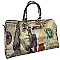 OVERSIZE  Hundred Dollar Bill Print Duffle Bag