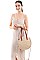 TRENDY ROUND STRAW BAG