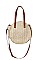 TRENDY ROUND STRAW BAG