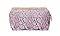 LIGHT GLITTER PYTHON COSMETIC POUCH BAG