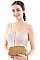 LIGHT GLITTER PYTHON COSMETIC POUCH BAG