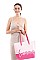 TWO TONE LETTERING SUMMER BEACH TOTE BAG
