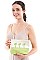 TWO TONE LETTERING CALIFORNIA POUCH BAG