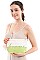 TWO TONE LETTERING SUMMER POUCH BAG