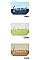 TWO TONE LETTERING SUMMER POUCH BAG
