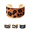 Leopard Print Leather Open Bangle MH-CB1333