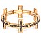 Fashionable Rhinestone Embellished Metal Cross Elastic Bracelet MH-CB1644-1