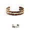 SNAKE PRINT BANGLE BRACELET