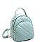 Mini Convertible Quilted Backpack Shoulder Bag