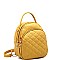 Mini Convertible Quilted Backpack Shoulder Bag
