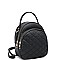 Mini Convertible Quilted Backpack Shoulder Bag