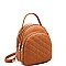 Mini Convertible Quilted Backpack Shoulder Bag