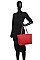 TRENDY 2 IN 1 QUILTED SHOPPER BAG WALLET SET