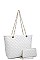 TRENDY 2 IN 1 QUILTED SHOPPER BAG WALLET SET