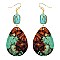 Valuable Semi Wood Teardrop Earrings MH-CE1920