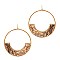 SNAKE PRINT HOOP EARRING