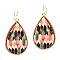 MOROCCAN PATTERN TEARDROP EARRINGS