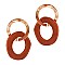 STYLISH LINKED METAL DROP EARRINGS