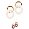 STYLISH LINKED METAL DROP EARRINGS