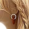 STYLISH LINKED METAL DROP EARRINGS