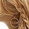 CHIC WOOD STRIPE ROUND EARRINGS