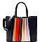 Multi-colored Accordion Accent Bohemian Tote MH-CE7171