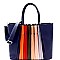 Multi-colored Accordion Accent Bohemian Tote MH-CE7171