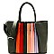 Multi-colored Accordion Accent Bohemian Tote MH-CE7171