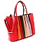 Multi-colored Accordion Accent Bohemian Tote MH-CE7171
