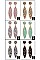 PACK OF 12 TRENDY ASSORTED COLOR GLITTER DANGLE EARRING
