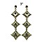 TRENDY 3 TIER DANGLY RHINESTONE EARRING SLCE870