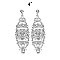 FASHIONABLE DANGLY RHINESTONE EARRING SLCE889