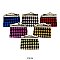 Pack of 12 Mini Coin Purses with Diamond Design