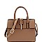 MEDIUM 2 WAY HARDWARE ACCENT SATCHEL