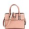 MEDIUM 2 WAY HARDWARE ACCENT SATCHEL