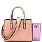 MEDIUM 2 WAY HARDWARE ACCENT SATCHEL