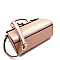 MEDIUM 2 WAY HARDWARE ACCENT SATCHEL
