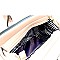 MEDIUM 2 WAY HARDWARE ACCENT SATCHEL
