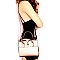 MEDIUM 2 WAY HARDWARE ACCENT SATCHEL