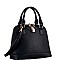 2-Way Padlock Accent Medium Dome Satchel Mini Bag