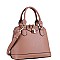 2-Way Padlock Accent Medium Dome Satchel Mini Bag