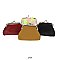 Pack of 12 Mini Coin Purses Plain Leather Look